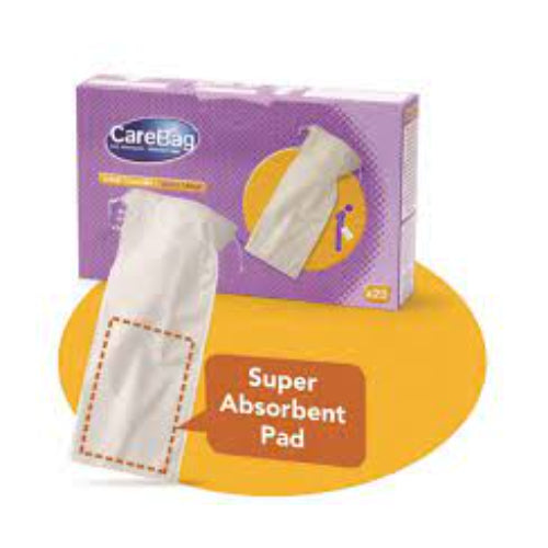 Cleanis Men's Urinal Bag with Super Absorb Pad, Box of 20