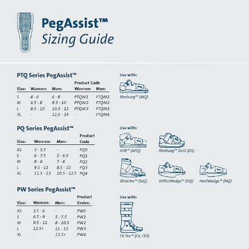 Darco Peg-Assist Insole Square-Toe, Each