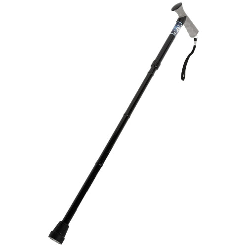 Drive Medical Aluminum Folding Cane with Gel Hand Grip, Black