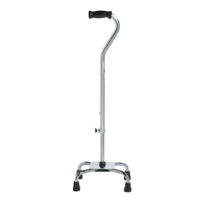 Drive Medical Heavy Duty Large Base Quad Cane, Chrome Finish