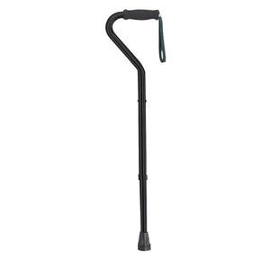 Drive Medical Bariatric Heavy Duty Adjustable Aluminium Offset Cane, Black