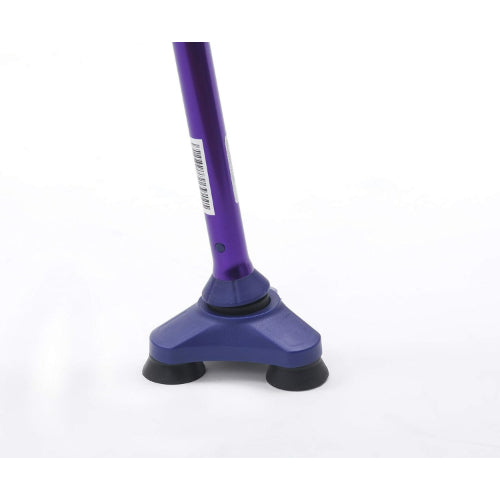 Drive Medical Hurry Cane Freedom Edition Folding Cane with T Handle, Purple