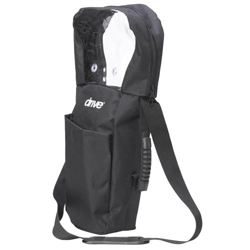 Drive Medical Durable and Lightweight Oxygen Cylinder Bag for D Style Cylinders with Shoulder Strap and Carry Pouch