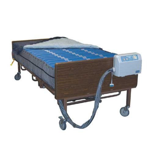 Drive Medical Bariatric Pressure Pump & Low Air Loss Mattress, support, quiet pump, CPR valve, waterproof cover, Moovkart