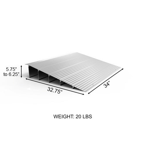 EZ-Access Threshold Modular Entry Ramp with Slip-Resistant Surface