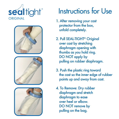 Seal-Tight Original Cast Protector Adult, Foot or Ankle, 12 Inches