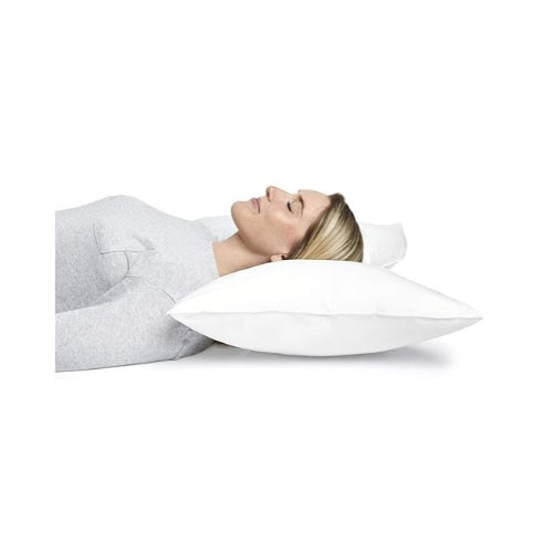 Hermell Cervical Butterfly Pillow for Neck and Shoulder Pain Relief with Removable White Cover