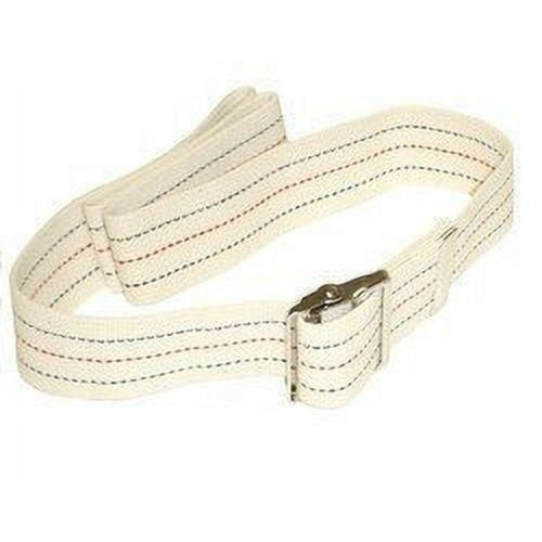 AmericanMedMart Gait Belt with Metal Buckle, 2 x 53 Inches, Striped