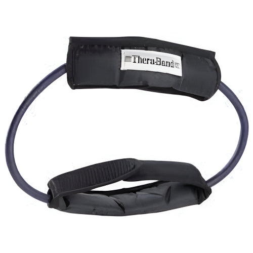 Thera-Band Professional Resistance Tubing Loop with Padded Cuffs, Black