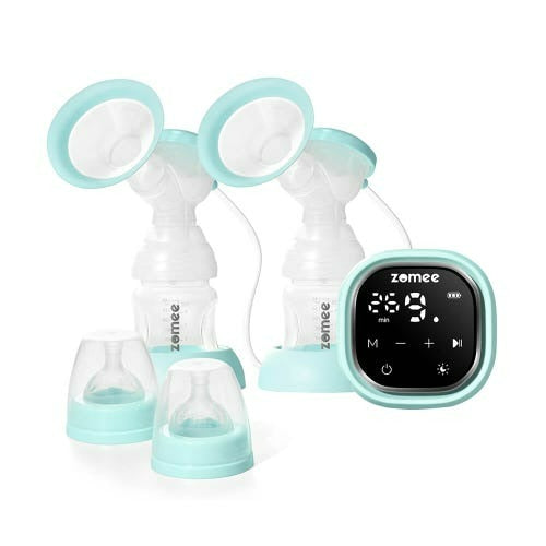 Zomee Z2 Breast Pump Bundle with Tote and Cooler, 2 Pack
