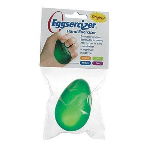 Homecare Hand Eggsercizer, Soft, Green, Epoflex Grip Strengthener for Hand Therapy and Rehabilitation