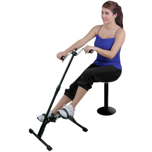 Proberos Resistive Pedal Exerciser with Hand Pedals and Adjustable Tension Control for Leg and Arm Workouts