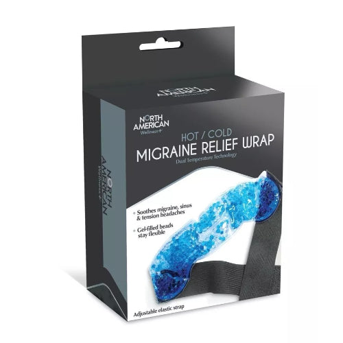 North American Health and Wellness Migraine Relief Wrap, Hot And Cold