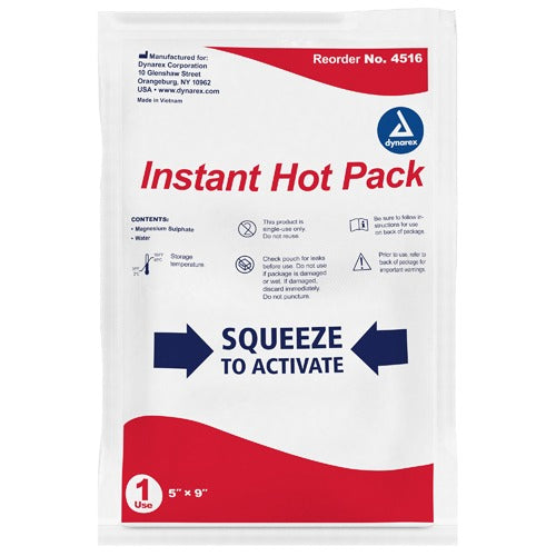 Dynarex Instant Hot Pack, Case of 24