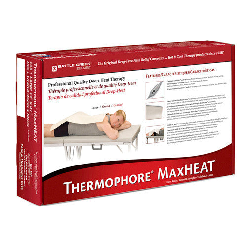 Thermophore MaxHeat Reusable Cotton Blend Cover, Large Size for Back, 14 x 27 Inches