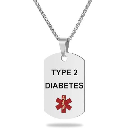 Apothecary Medical Identification Diabetic Necklace