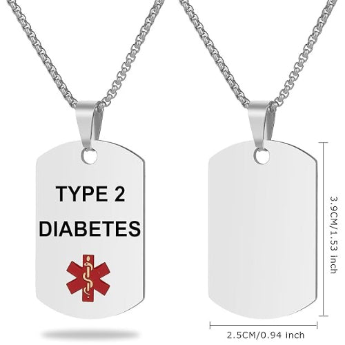 Apothecary Medical Identification Diabetic Necklace