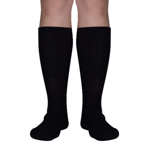 Leader Diabetic Socks, Black, Medium, 1 Pair