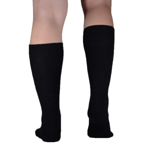 Leader Diabetic Socks, Black, Medium, 1 Pair