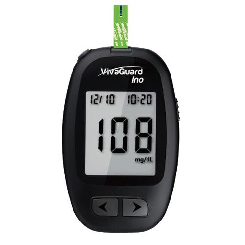 VivaGuard Ino Blood Glucose Meter, Fast and Accurate Diabetes Monitoring, No Coding Required, Easy to Use, Compact Design. Moovkart