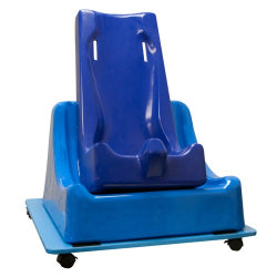 Skillbuilders 3-piece Mobile Floor Sitter X-Large with a spacious seat, adjustable wedge, and rolling base