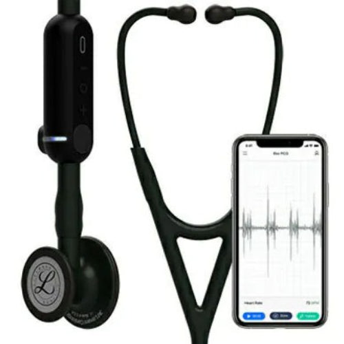 3M Littmann Core Digital Stethoscope with Noise Cancellation and Eko Connectivity, Black