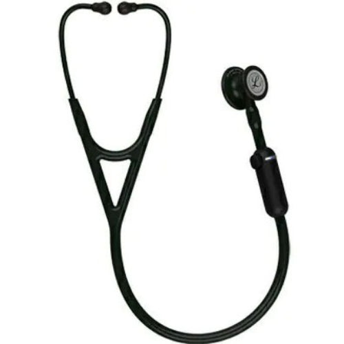 3M Littmann Core Digital Stethoscope in black, advanced noise reduction, and superior sound amplification for clarity, Moovkart.