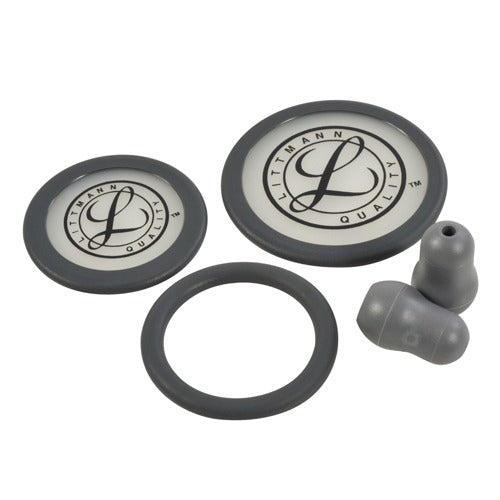 3M Littmann Stethoscope Spare Parts Kit for Classic III and Cardiology IV, Gray, includes replacement ear tips and diaphragms. Moovkart
