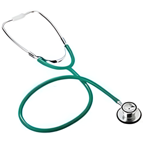 Graham-Field Dual Head Stethoscope with 22-inch tubing in green, designed for precise auscultation and medical examinations. Moovkart