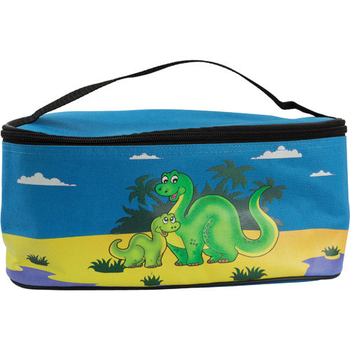 Roscoe Medical Pediatric Dinosaur Nebulizer Carry Bag features a playful design and provides secure storage for nebulizer equipment. Moovkart.