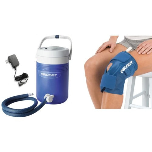 Cryo/Cuff IC Cooler with shoulder cuff, offering cold and compression therapy for recovery and swelling reduction. Moovkart