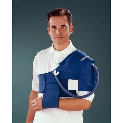 Aircast Shoulder Cryo/Cuff with Ice Cooler for post-operative recovery providing cold therapy to reduce swelling and pain, Moovkart