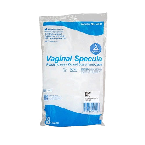 Dynarex Plastic Disposable Vaginal Speculum, Pack of 10