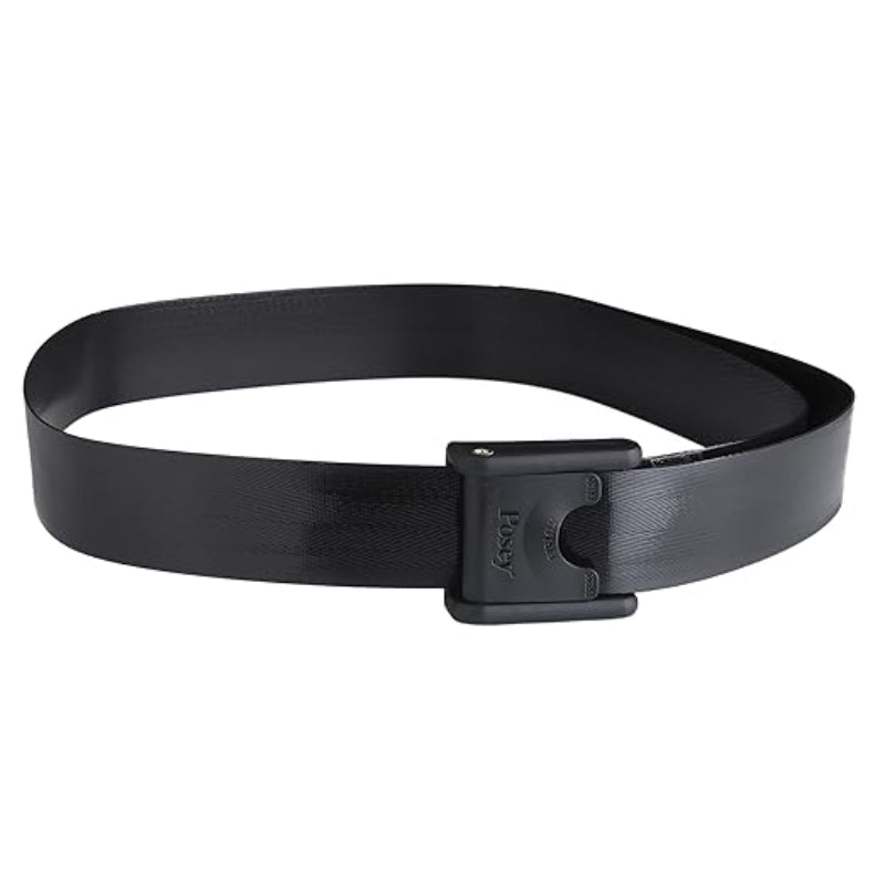 Black Posey EZ Clean gait belt with spring-loaded buckle