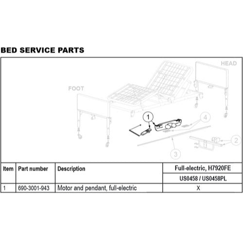 Durable Graham-Field DC Motor with Whisper Lite technology for Patriot Beds, Moovkart