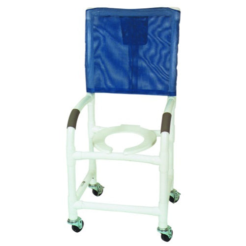 MJM International PVC Shower Chair with 3-Inch Threaded Stem Casters, 300 lb Capacity, Durable and Rust-Resistant Frame. Moovkart