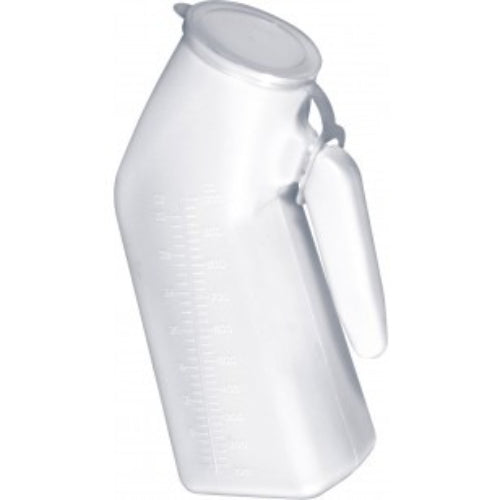 Drive Medical Male Urinal Pot with Cap, Portable and Leak-Free for Convenient Use, Moovkart.