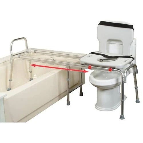 Eagle Health supplies Toilet-to-Tub Sliding Transfer Bench, XX-Long