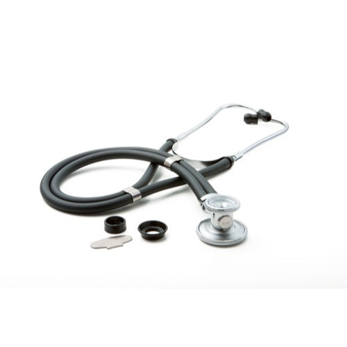 ADC Adscope 30-Inch Black Sprague Stethoscope with Adjustable Binaural for precise auscultation and patient assessment. Moovkart