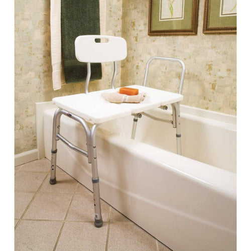 Carex Bathtub Transfer Bench for Safe Bathing with Slip-Resistant Surface, Adjustable Height, 300 Lbs Capacity