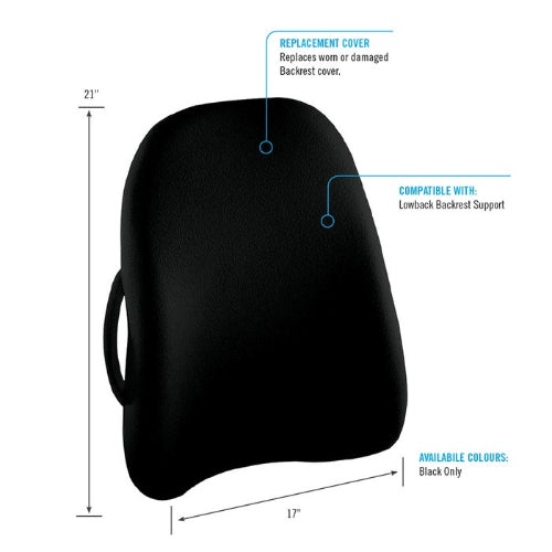 ObusForme Ergonomic Orthopedic Low Back Backrest, Black