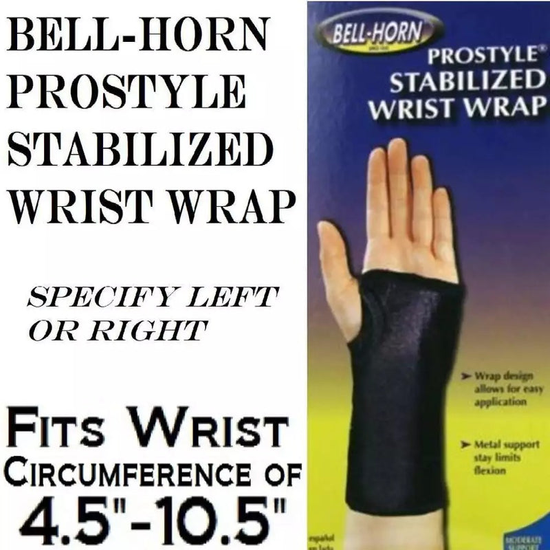 Bell-Horn Wrist Wrap Universal, Black