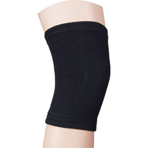 Black Elastic Knee Support, Large Size 16-18