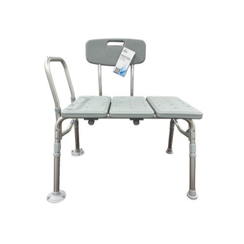 Blue Jay Bathroom Transfer Bench with Backrest, adjustable seat height, provides safe and comfortable bathing transfers, Moovkart!