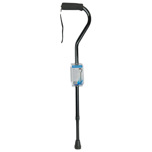 Blue Jay Cane Soft Foam Offset Handle with Strap,Black