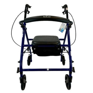 Blue Jay Roll With Me Steel Rollator with 6 Inches Wheels, Blue, Case of 2 Hover