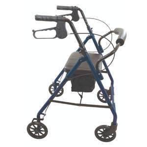 Blue Jay Roll With Me Steel Rollator with 6 Inches Wheels, Blue, Case of 2