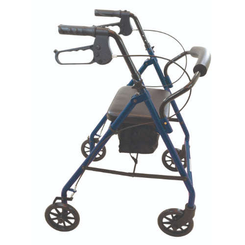 Blue Jay Roll With Me Steel Rollator with 6 Inches Wheels, Blue, Case of 2