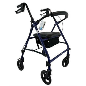 Blue Jay Roll With Me Steel Rollator with 6 Inches Wheels, Blue, Case of 2