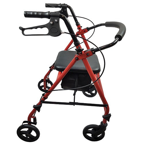 Blue Jay Roll with Me Steel Rollator, 6-Inch Wheels, Foldable, Adjustable Height, Blue Color


